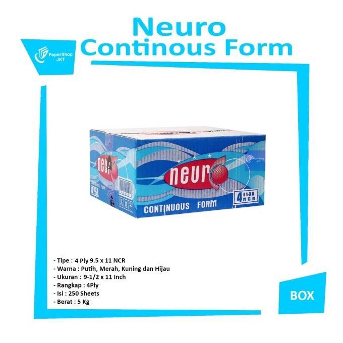 

Neuro - Continous Form 9 1/2 X 11 - 4 Ply - K 4 - Kertas Ncr