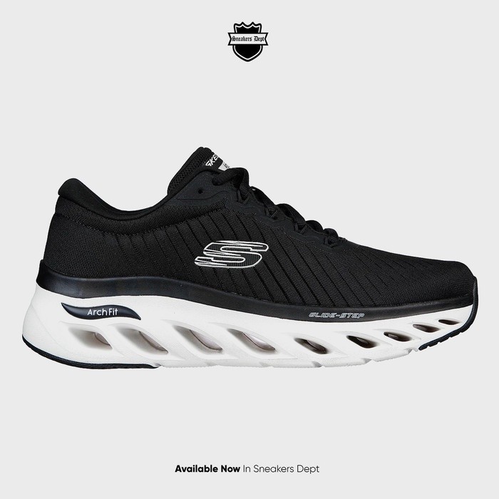 SKECHERS Sepatu Sneakers Pria ARCH FIT GLIDE STEP KRONOS 232318BKW ORI