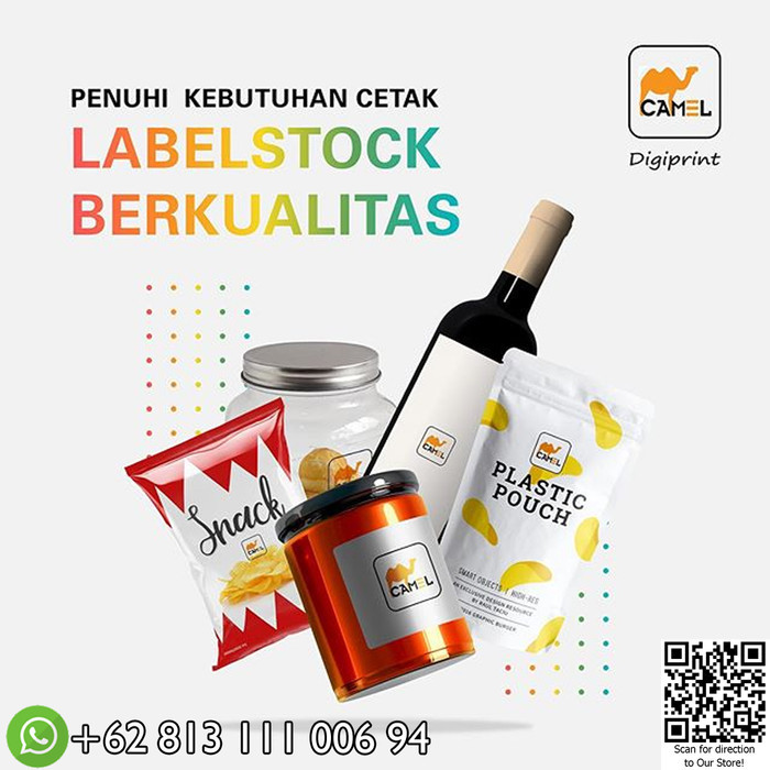 

Isolasi Sticker Vinyl Laser A3+ Camel Digiprint Paket 50