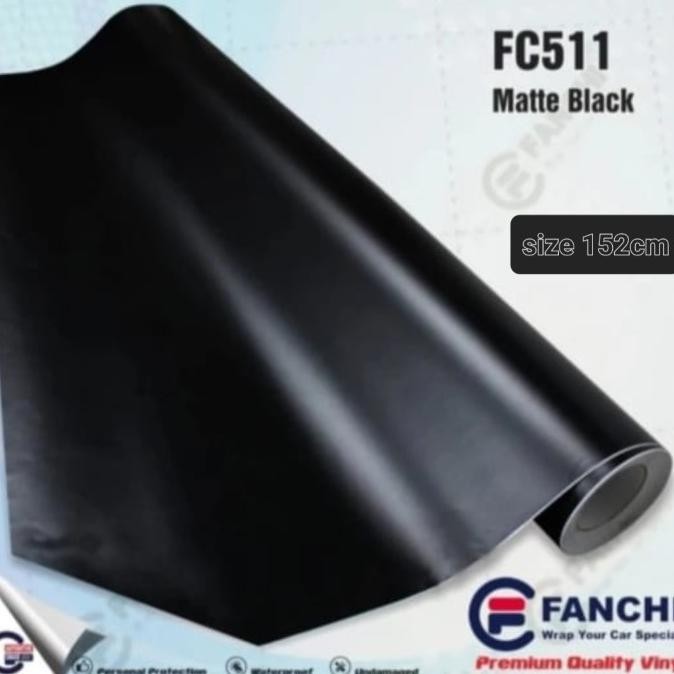 

Promo 152cm Sticker FANCHI FC511 Matt Matte Black Hitam Doff Lebar 152cm /m COD