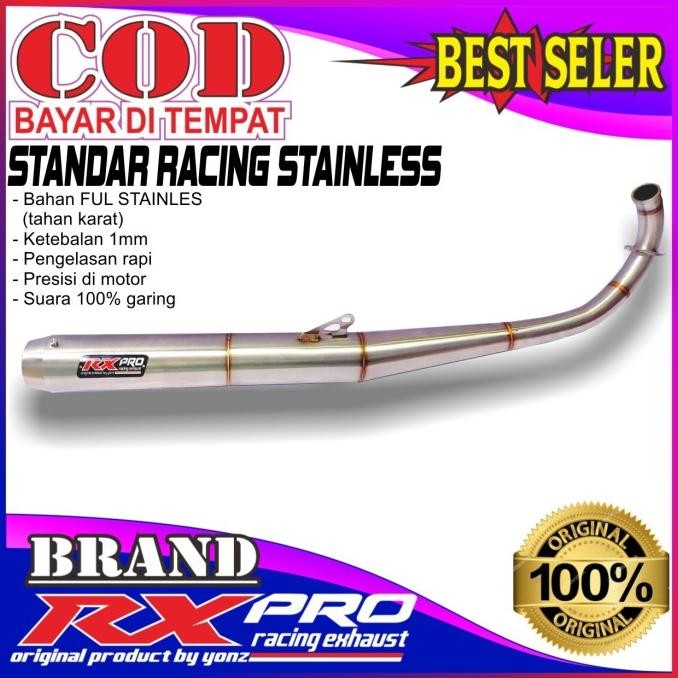 knalpot rx king standar racing stainlles super garing RXpro Racing