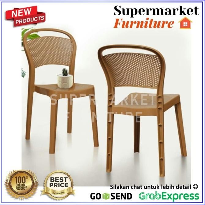 KURSI PLASTIK ROTAN ANYAMAN OLYMPLAST OL 209 R