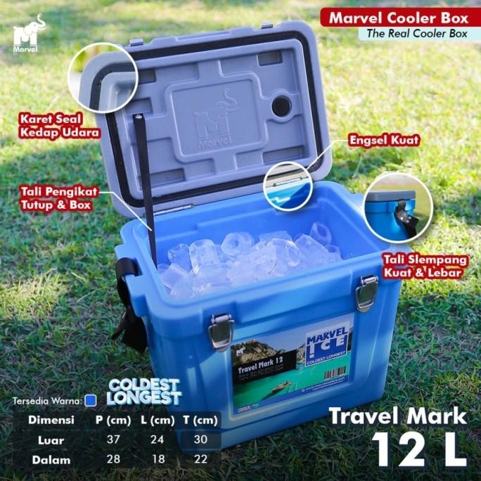 Marvel Cooler Box ice 12 L 24 L 35 L Travel tali kunci seal / Marina Cool Box 35 S Lion Star 33 Lite