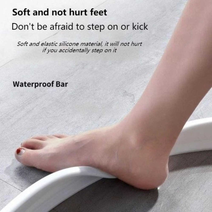 Karet Penghalang Air Kamar Mandi Pintu Water Stopper Sealing Strip 4Cm