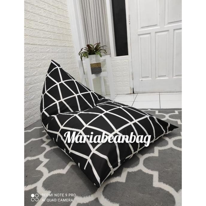 BANTAL CAFE BEAN BAG JUMBO DEWASA SEGITIGA BANTAL SANTAI BEAN BAG