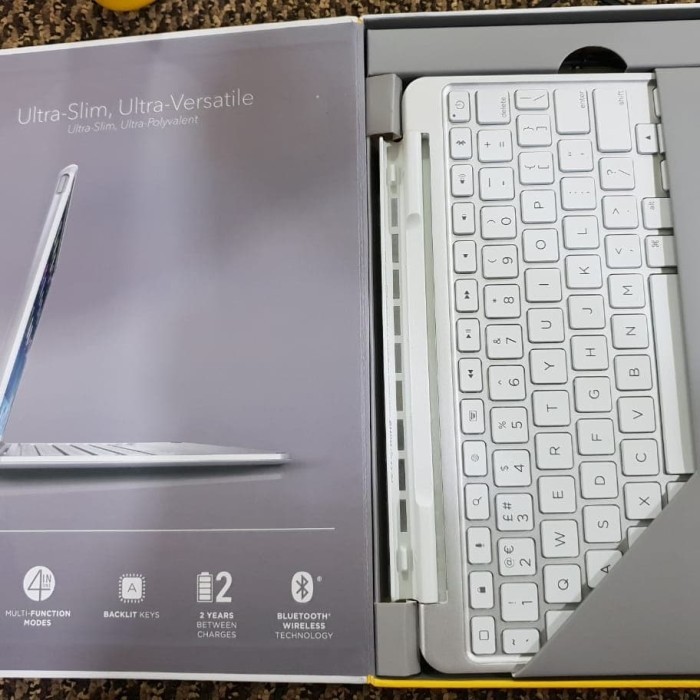 CUCI GUDANG STOK TERBATAS  KEYBOARD IPAD AIR 2 (IPAD6) ZAGG SLIM BOOK