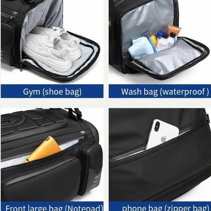 Ozuko Duffle Bag #9326 - Tas Olahraga Travel Original Dan Terlaris