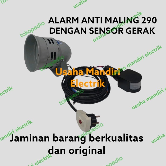 TERBARU ALARM ANTI MALING/SIRINE ANTI MALING-290 DENGAN SENSOR GERAK
