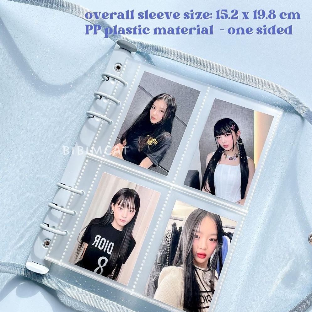 

TERMURAH (A5 Size) 10 Lembar Sleeve Binder A5 6 Ring - ONE Sided ah-57