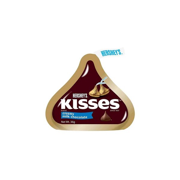 

HERSHEY KISSES CREAME MILK CHOCOLATE 36 GR