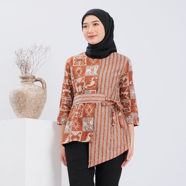 Kemeja Polos Wanita Blus Lengan Panjang Import Blouse Cewek Remaja Keninian Terbaru 2025 Baju Wanita