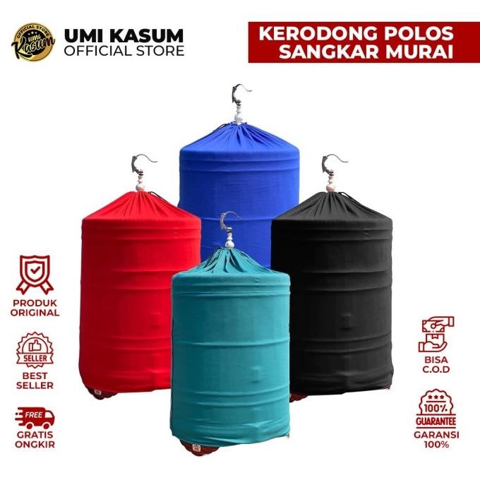 Kerodong Polos Murai Batu Double Layer Umi Kasum | Krodong Bulat