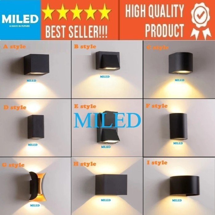 MURAH LAMPU DINDING TERAS / LAMPU TEMBOK OUTDOOR / LAMPU HIAS MINIMALIS