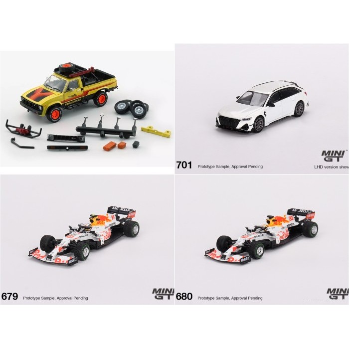 MiniGT 679 Red Bull RB16B #11 Sergio Perez 2021 Turkish - 680 Red Bull RB16B #33 Max Verstappen 2021