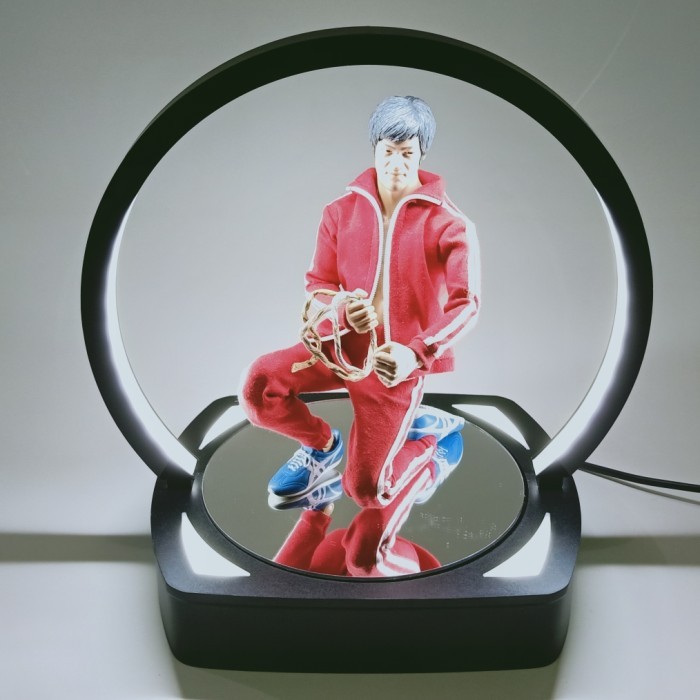 display box putar dengan ring LED