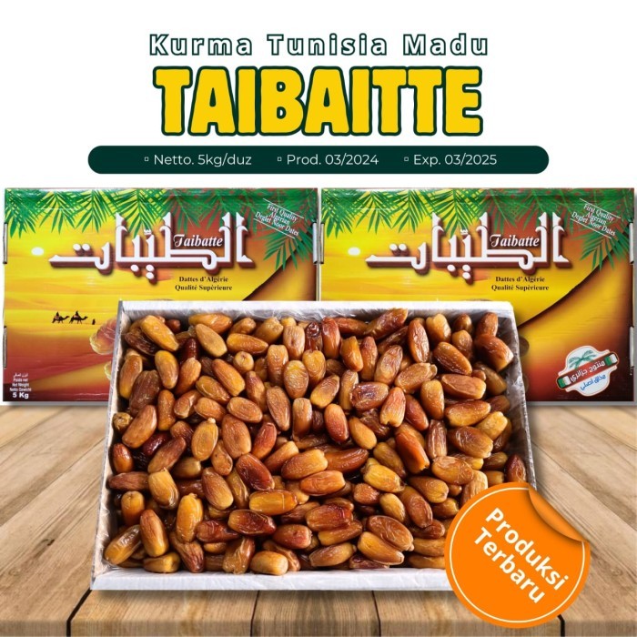 

Kurma Tunisia Madu Non Tangkai Oasis 5Kg