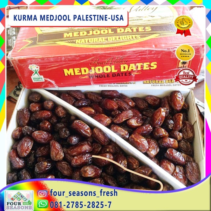 

BUAH KURMA MEDJOOL 5KG 1 BOX KURMA PALESTINA CIAMIK