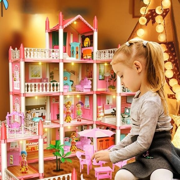 Mainan Eduai Ana Dream Catle Barbie Diy Rumah Barbie Jumbo