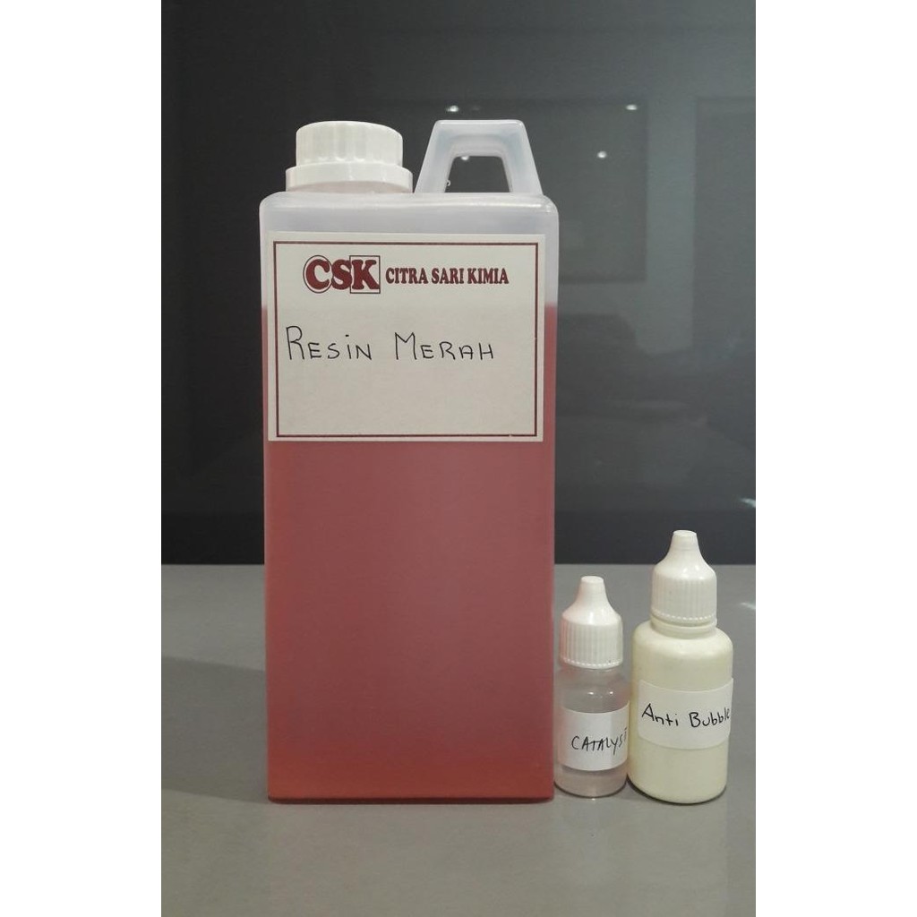 

Promo RESIN MERAH + CATALIST + ANTI BUBBLE COD