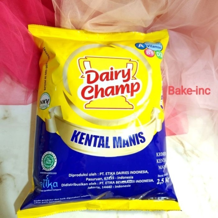 

TERLARIS TERLARIS [BAKE-INC] DIARY CHAMP SUSU KENTAL MANIS 2.5 KG MURAH!!! MURAH MURAH