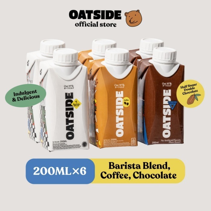 

TERLARIS TERLARIS OATSIDE MIX CAP OAT MILK BARISTA BLEND CHOCOLATE COFFEE 200ML (6PCS) (KEMASAN