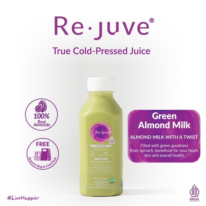 

TERLARIS TERLARIS RE.JUVE - GREEN ALMOND MILK 250 ML (COLD-PRESSED ALMOND MILK) MURAH!!! MURAH MURAH