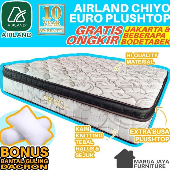 Kasur Sj Airland Pillow Top Spring Bed 180X200 Not Elite Latex