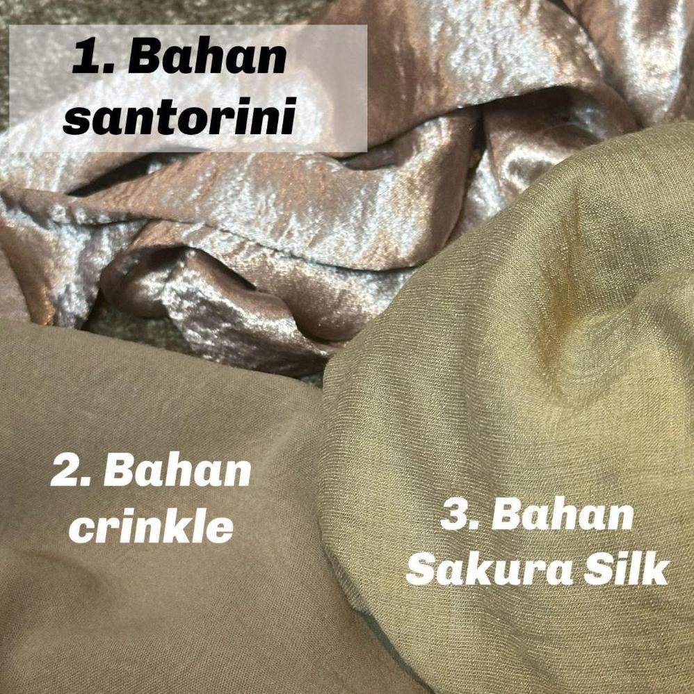 HJK Sally Scarf Set 2in 1 Bianca Set rok /busui friendly /setelan kerja/daily outfit