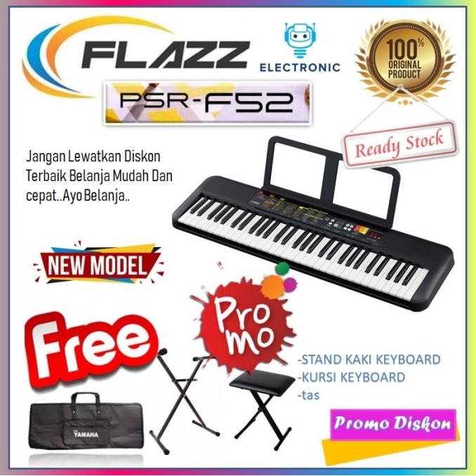 Produk Baru Keyboard/Piano Yamaha PSR-F52 Portable Original Garansi Resmi Yamaha