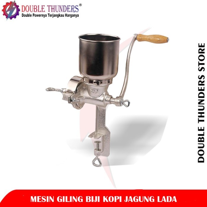 

TERMURAH DT-T500 Mesin Giling Biji Jagung Kopi Lada Kacang Double Thunders