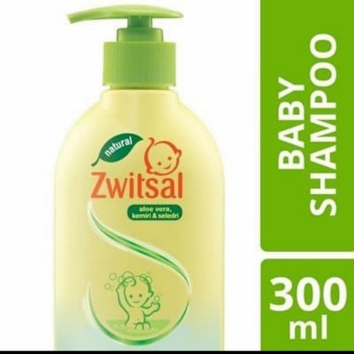 

NEW Zwitsal Baby Shampoo Aloevera Kemiri Seledri Pump 300 ml