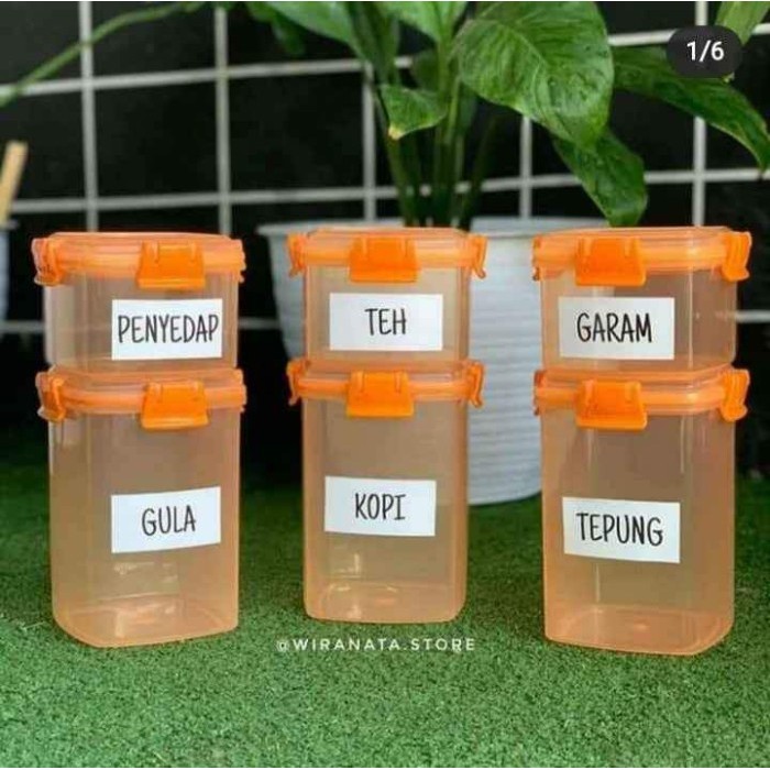 

TERJAMIN Hawaii Tempat Bumbu Set of 6