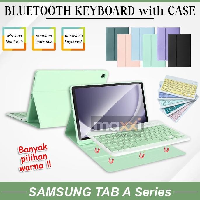 Produk Baru Samsung Galaxy Tab A9+ Plus A9 A8 A7 Lite Keyboard Case Casing Cover