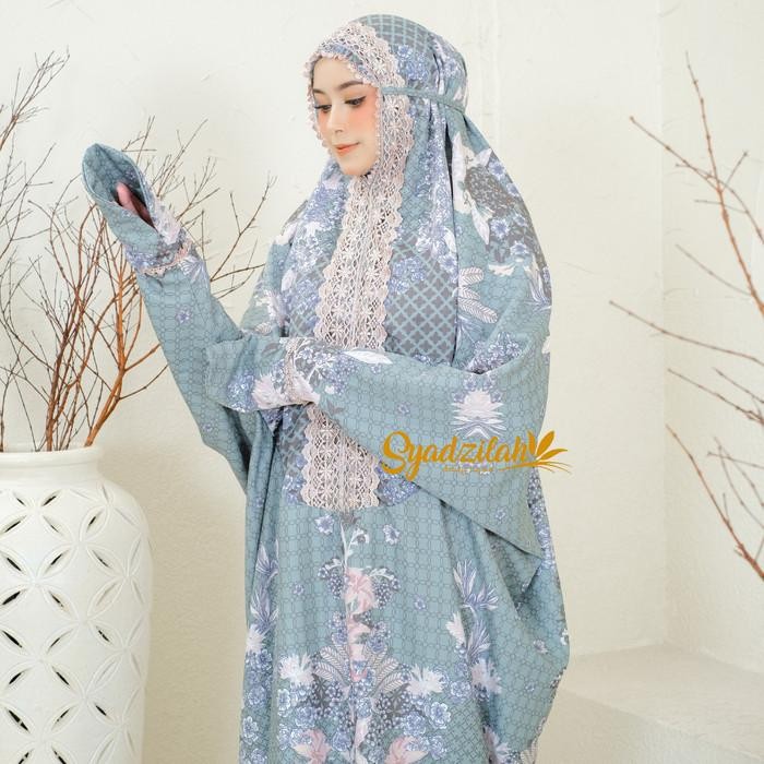 SYADZILAH - Mukena Terusan Dewasa Sutra Silk Krisdayanti Amiah Series lembut premium