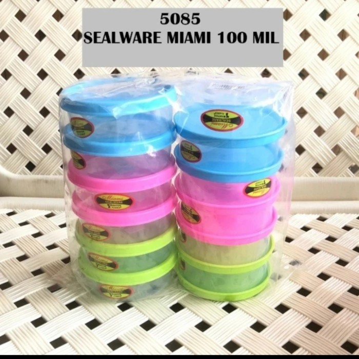 

BERGARANSI 1 Lusin )toples mini bulat 100 mil / wadah bumbu kosmetik tantos 5085
