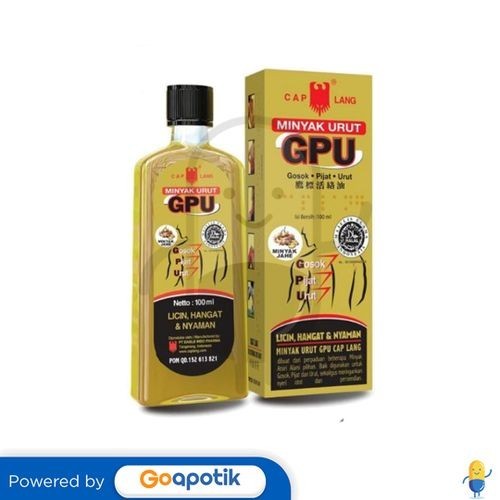 

SPECIAL CAP LANG GPU MINYAK URUT JAHE 100 ML