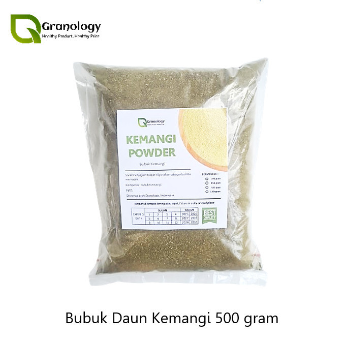

PRODUK TERBATAS Daun Kemangi Bubuk / Basil Leaves Powder (500 gram) by Granology