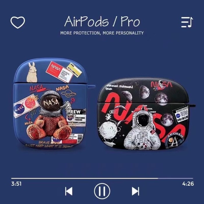 Diskon Case Airpods Nasa Hybrid Gen 1 / Gen 2 / Airpods Pro