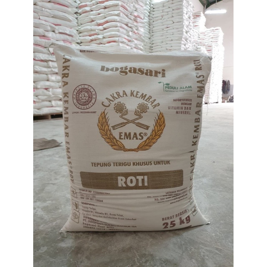 

Terbaru Cakra Kembar Emas Tepung Terigu Untuk Roti 25 Kg