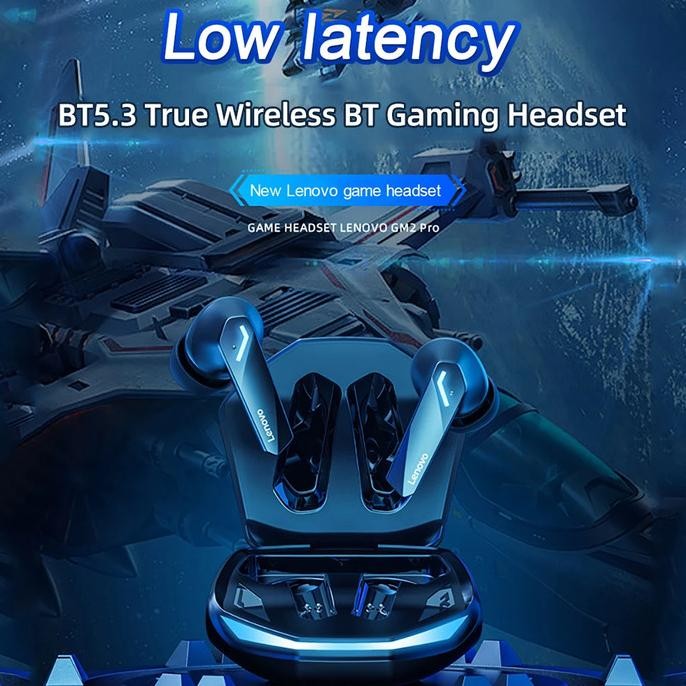 Original Tws Gaming Earphone True Wireless Bluetooth 5.3 Lenovo Thinkplus - Gm2 Pro