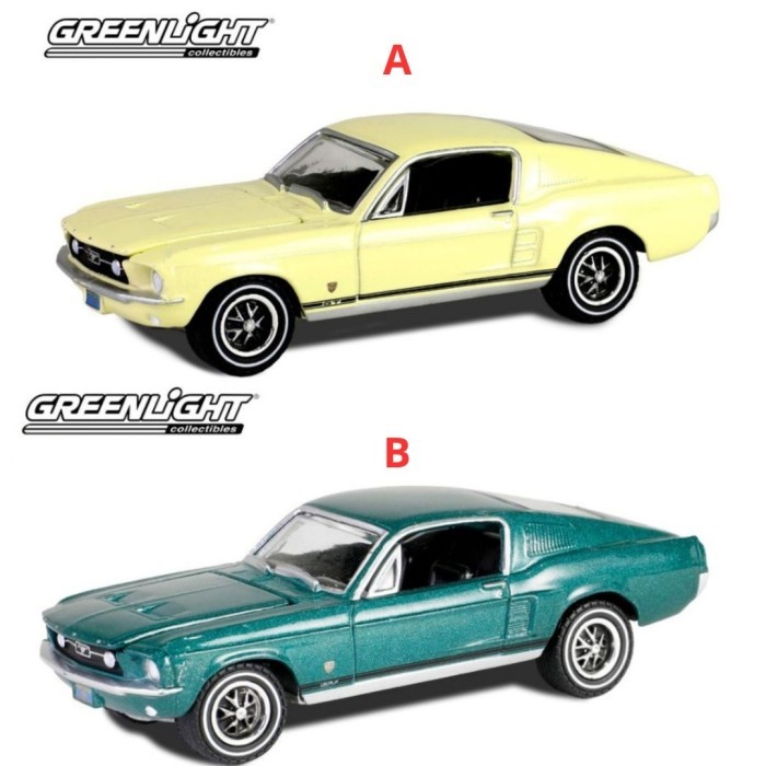GREENLIGHT - 1967 Ford Mustang GT Fastback High Country Special Aspen Gold (30504) - Timberline Gree
