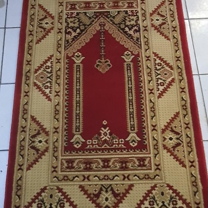 KARPET SAJADAH IMAM TURKI LEMBUT DAN TEBAL MERK FATIH SIZE 80X120 lembut dan halus