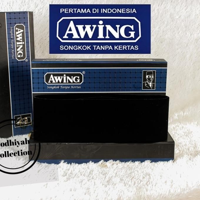 Songkok AWING MAHAR Songkok hitam tanpa kertas premium Peci hitam