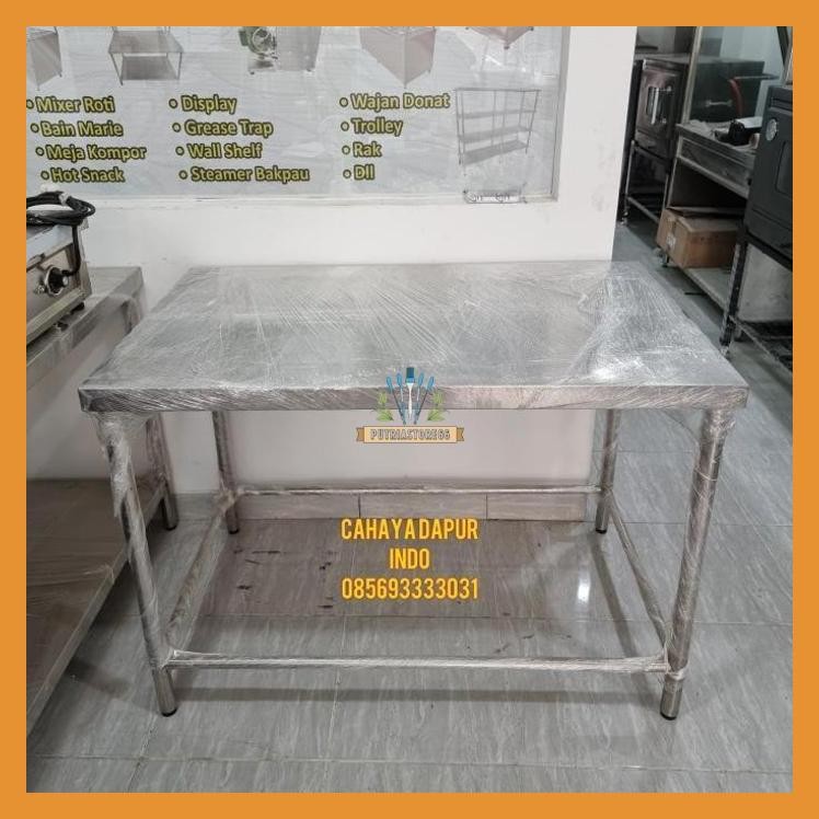 MEJA STAINLESS STEEL / MEJA DAPUR / MEJA RESTORAN / MEJA CAFE /BAKERY