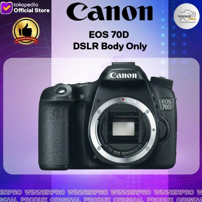 Canon Eos 70D Dslr Body Only Built-In Wifi