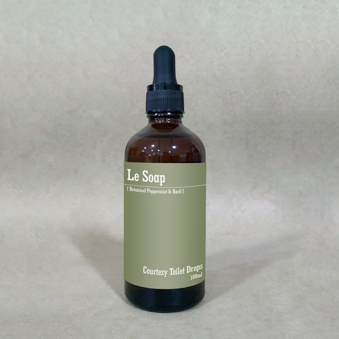 

PROMO SPECIAL Le Soap Courtesy Toilet Drops Botanical Peppermint and Basil