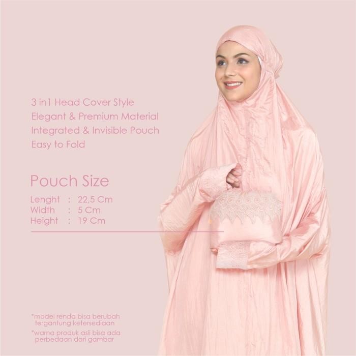Mukena Dewasa - Mukena Safar Pink Opal By Gumun, Mukena, Mukena Travel lembut premium