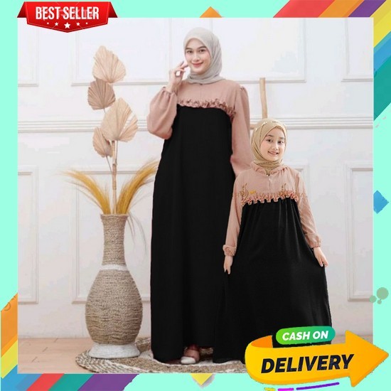 Gmis Bsju Hari Raya Kupel Dress Kupel Import Premium Gamus Ansk Mom S Bahan Adem Cople Gamis Ibu Dan