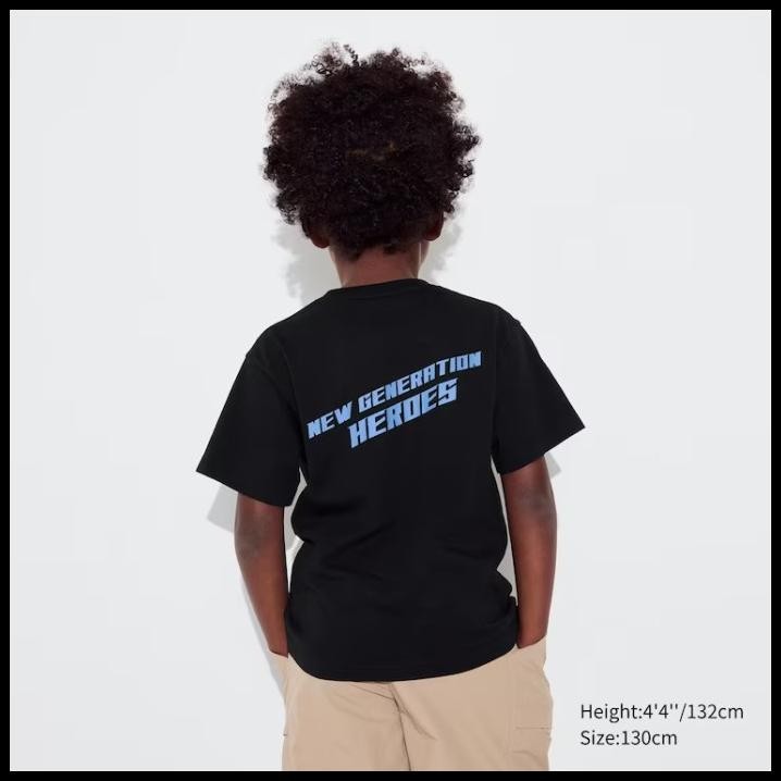 terbaru uniqlo kaos anak ut t-shirt ultraman lengan pendek black promo