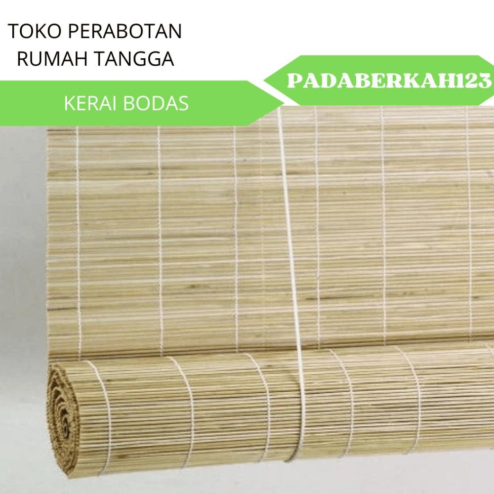 Kerai Bambu Lidi kecil Tirai Bambu Gulung
